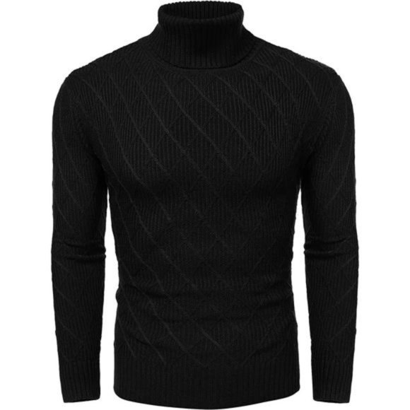 Shirts Mens H183 Slim Fit Turtleneck Sweater Black Poshmark